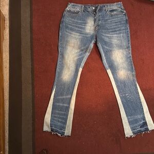 Stylish Blue Flare Denim Jeans